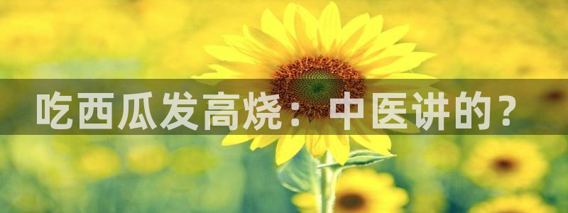 吃瓜网998.su永久有效：吃西瓜发高烧：中医讲的？